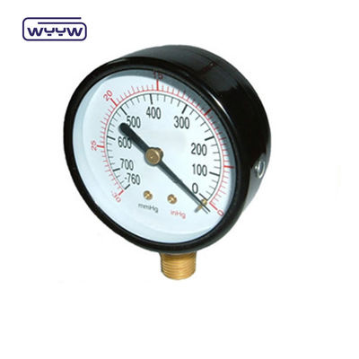 qualità  Steel Vacuum Pressure Gauge Manometer Bottom Mount WYYW fabbrica