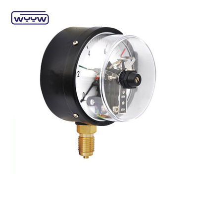 qualità  63mm Electric Contact Pressure Gauge Bottom Connection No Oil Filled fabbrica