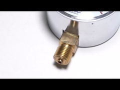 90mbar Manometro di pressione della capsula Acciaio nero Basso 60mm Manometro di tipo Bellow