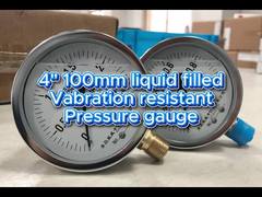 4" 100 mm 0~2.5MPa/0~1MPa Custodia cromata e cornice cromata,