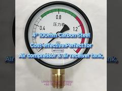 Acciaio al carbonio da 4 "100 mm 0 ~ 1,6 MPa adatto per compressore d'aria e serbatoio del ricevitore d'aria, economico.