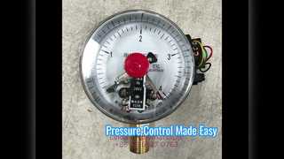 Manometro a contatto elettrico 4" 100mm