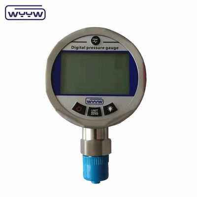 Precisione 0,2% Fs Fondo 80mm idraulico manometro digitale della pressione dell'acqua