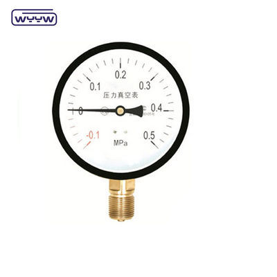 1.6%Fs -30inhg Manometro di pressione sotto vuoto -1-0 Mpa 100 mm Manometro di pressione negativa