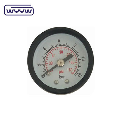 Cassa in plastica Dual Scale Vacuum Pressure Gauge Montaggio posteriore 1 1/2 &quot; 40MM -1bar-0bar Cassa in acciaio