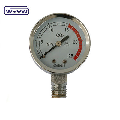 Controllatore di pressione del manometro commerciale utilizzare gas naturale 50mm manometro fornitore di manometro di pressione di CO2