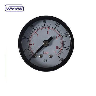 buona qualità prezzo competitivo gas naturale 50mm cassa in acciaio nero barra psi doppia scala 1/8 &quot;bsp manometro di pressione assiale