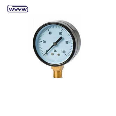 50 mm di alta qualità, misuratore di pressione a secco Cassa in acciaio nera alta Misuratore di pressione idraulica Misuratore di pressione dell'aria