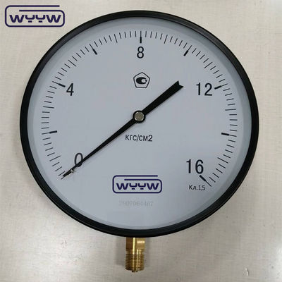 250 mm tubo di burdone di alta precisione movimento di manometro di pressione 16 kgf/cm2