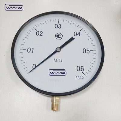 250 mm tubo di burdone di alta precisione movimento di manometro di pressione 16 kgf/cm2