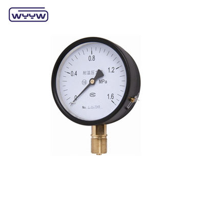 WYYW cassa di ferro da 100 mm MS manometro di connessione inferiore 16bar