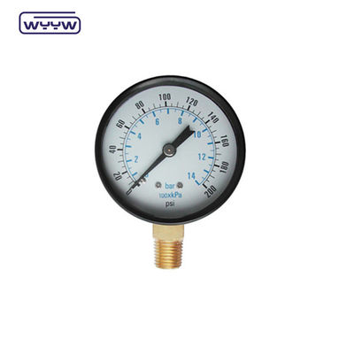 WYYW cassa di ferro da 100 mm MS manometro di connessione inferiore 16bar