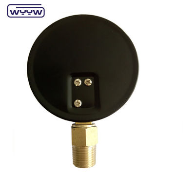 WYYW cassa di ferro da 100 mm MS manometro di connessione inferiore 16bar