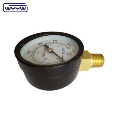 63 mm secco 1/4&quot; NPT Pressometro di montaggio inferiore