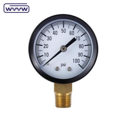 63 mm secco 1/4&quot; NPT Pressometro di montaggio inferiore
