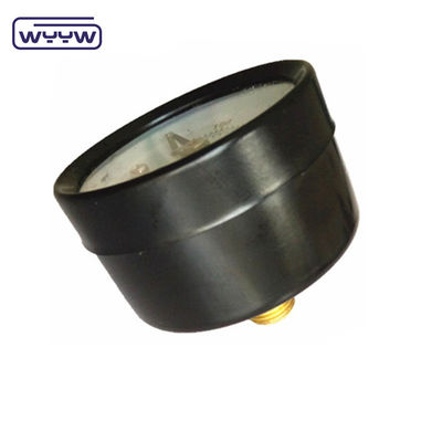 Manometro assiale da 60 mm Pressometro del connettore in ottone Materiale in acciaio nero