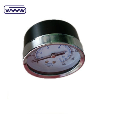 Manometro assiale da 60 mm Pressometro del connettore in ottone Materiale in acciaio nero