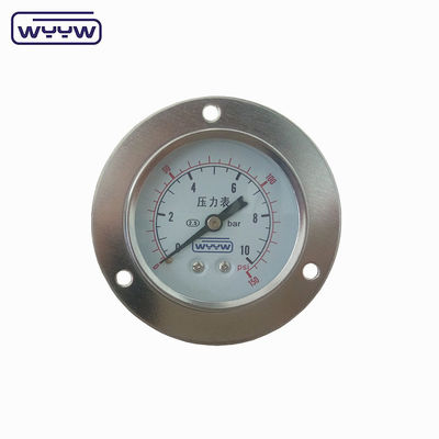 4&quot; Manometro d'aria Frontale Flange Pressure Gauge Montaggio posteriore