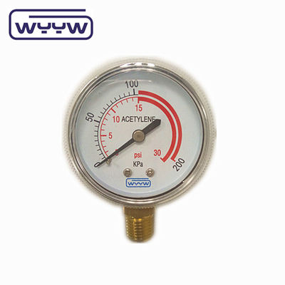 2&quot; Manometro generale di pressione del gas Montatura inferiore 50 mm