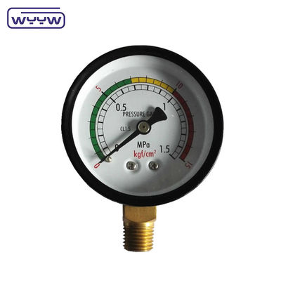 Misuratore di pressione dell'economia in acciaio nero 60 mm Misuratore di pressione del gas naturale e del GPL