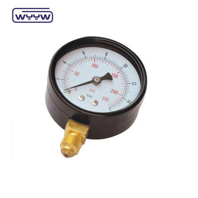 Misuratore di pressione dell'economia in acciaio nero 60 mm Misuratore di pressione del gas naturale e del GPL