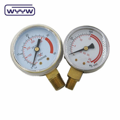 Misuratore di pressione dell'economia in acciaio nero 60 mm Misuratore di pressione del gas naturale e del GPL