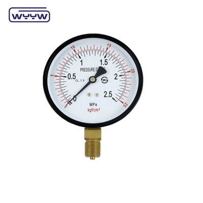 OEM KL 1.6 Pressurometro standard montato sul fondo Cassa in acciaio / materiale in ottone