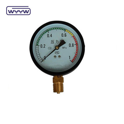 OEM KL 1.6 Pressurometro standard montato sul fondo Cassa in acciaio / materiale in ottone
