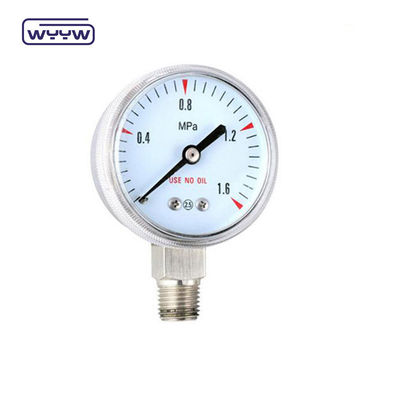 50 mm cilindro di ossigeno per gas medici manometro di pressione 2,5% di precisione