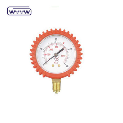 Produttore di manometro di pressione economico da 60 mm con copertura protettiva in gomma