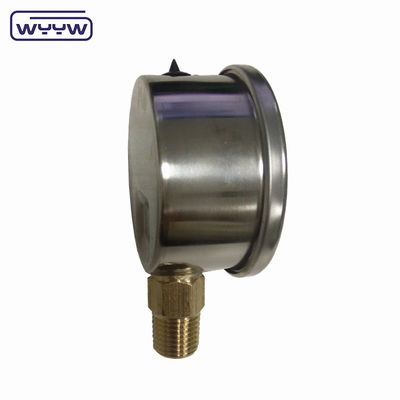 -30inHg Vaccum Compound Gauge Oil Filling Bottom Connection 1/4&quot; Bsp 2&quot; Pressure Gauge