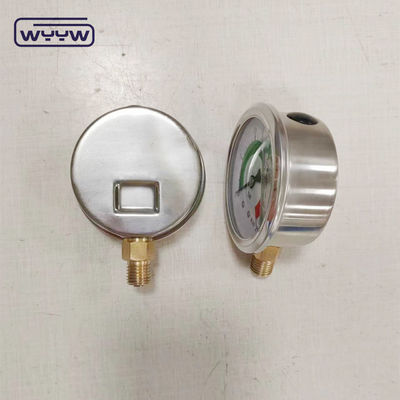 Omologazione CE EN837-1 Glicerina riempimento di olio idraulico 0-25 bar G1/4&quot; colorometro di pressione riempito di olio