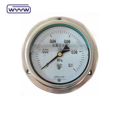 Montaggio del pannello 4&quot; 1/2&quot;NPT o BSP Bar Psi Doppia scala di riempimento di olio liquido PG100 serie manometro inossidabile