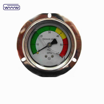 Montaggio del pannello 4&quot; 1/2&quot;NPT o BSP Bar Psi Doppia scala di riempimento di olio liquido PG100 serie manometro inossidabile