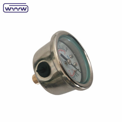 40mm ceneter retro OEM 1/4 &quot;bsp npt 1,5 pollici faccia glicerina pieno manometro di pressione