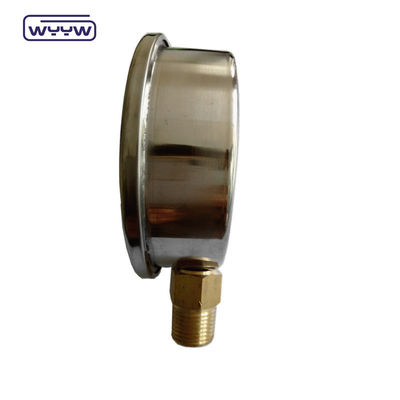 Barra piena di glicerina liquida idraulica 100 mm fondo 3/8&quot;BSP 1/2&quot;G manometri di pressione EN837-1