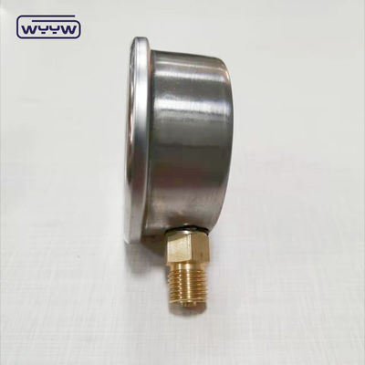 oem per manometro di pressione industriale penumatico 1/4&quot;G connessione radiale liquido riempito bar manometro di pressione 2.5&quot;