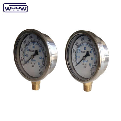 Nuovo prodotto, bajonetta con custodia cromata 1/2&quot; bsp barra di ingresso radiale psi 4&quot; manometro manometro riempito di glicerina