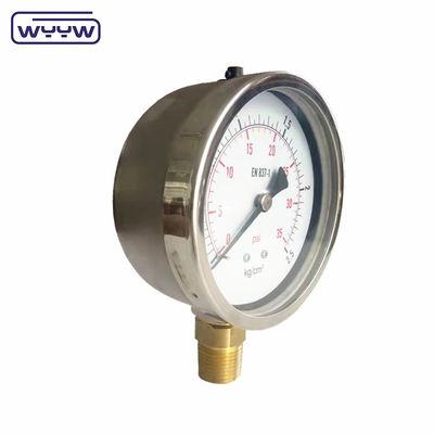Nuovo prodotto, bajonetta con custodia cromata 1/2&quot; bsp barra di ingresso radiale psi 4&quot; manometro manometro riempito di glicerina