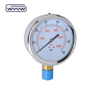 Nuovo prodotto, bajonetta con custodia cromata 1/2&quot; bsp barra di ingresso radiale psi 4&quot; manometro manometro riempito di glicerina