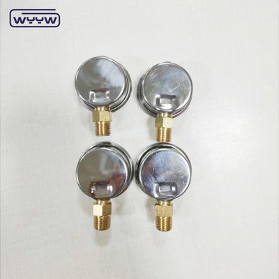 40 mm quadrante ss304 cassa puntatore tipo tubo borodon verticale 0-10bar / psi manometro di pressione riempito di olio 1-1/2