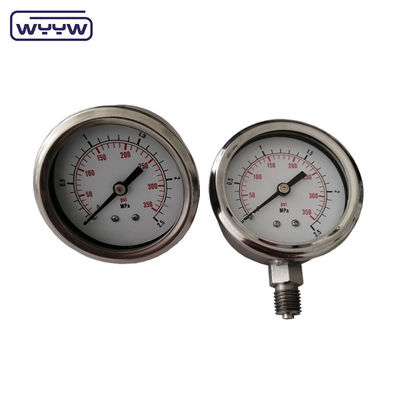 misuratore di pressione pieno di liquido con flange posteriore