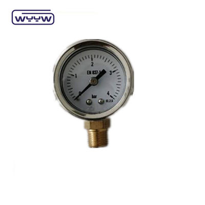 SS Case Gas Test Pressure Gauge 40mm Dimensione del quadrante Montatura posteriore
