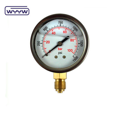 Manometro idraulico di pressione industriale 60 mm per glicerina