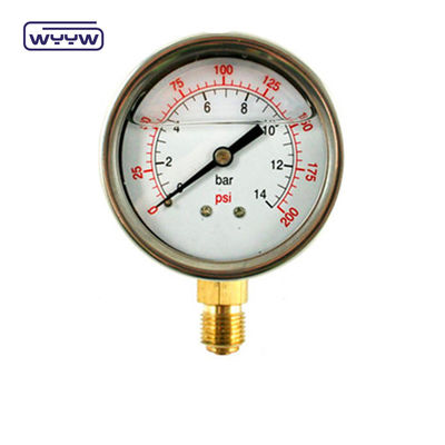 2.5&quot; Manometro di pressione antivibrazione