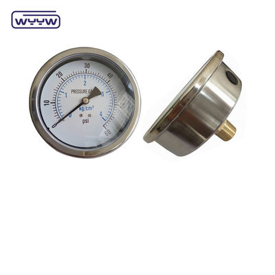 Manometro di pressione anti-vibrazione per olio assiale da 100 mm