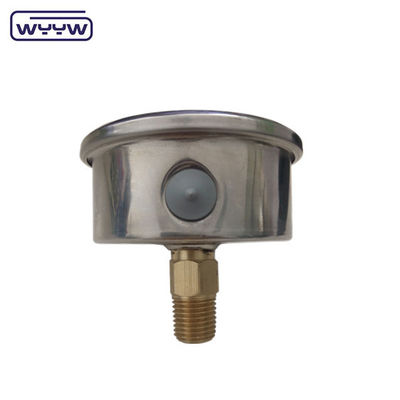Pompa di olio industriale Manometro di pressione assiale 60 mm Dimensione del quadrante