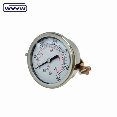 Serbatoio dell'acqua 60 mm U-clampo del manometro di pressione dell'olio con custodia in acciaio inossidabile