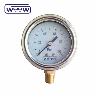 2.5&quot; Misuratore di pressione dell'olio di motore pieno di glicerina 2,5% di precisione