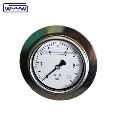 2.5&quot; Bar Psi Flange Type Pressure Gauge Manometer Pannello montato